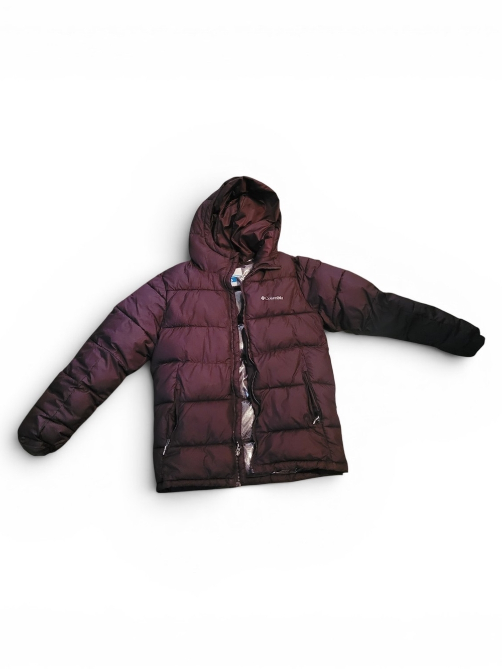 Columbia Hooded Puffer Jacket - Deep Plum